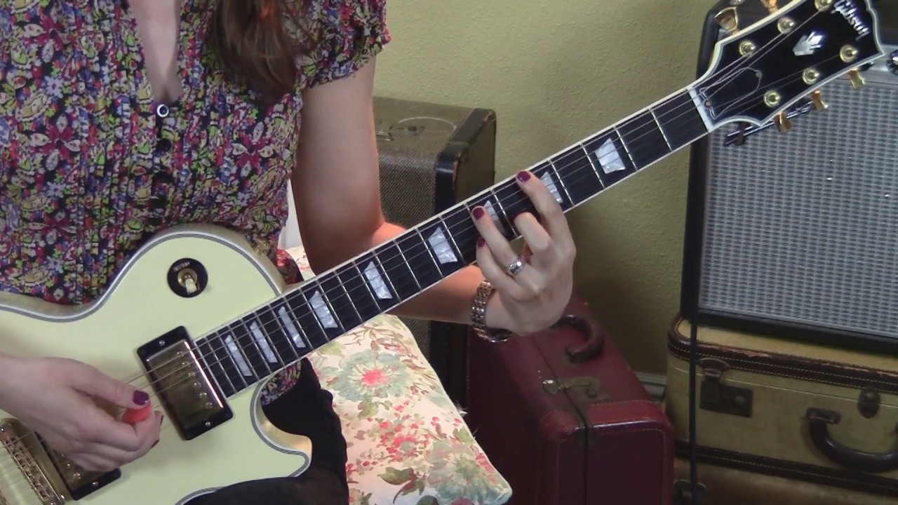 Complete Beginner Rock Guitar Lesson 4-Brain Stew-Green Day-Allison Bennett