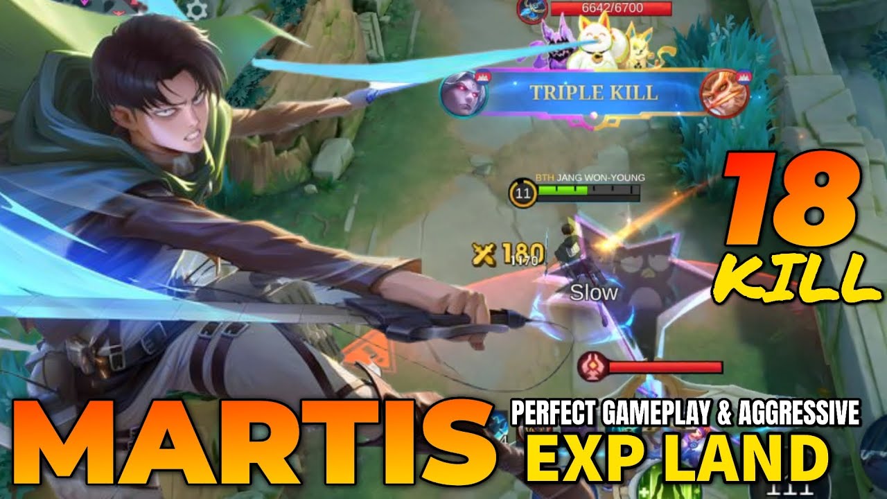 MARTIS EXP LANE PERFECT GAMEPLAY & AGGRESSIVE! 🔥| Mobile Legends Gameplay 