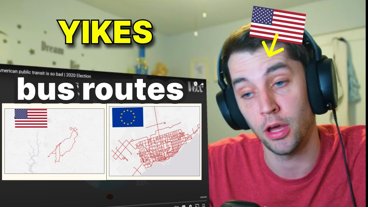 American reacts to Why American public transit is so bad