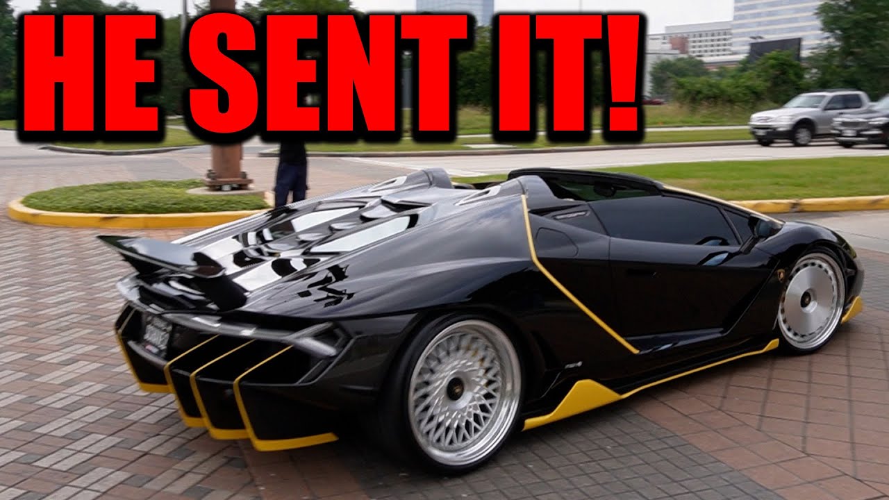 CRAZY Modified Lamborghini Centenario SENDS IT Leaving Car Show!!!