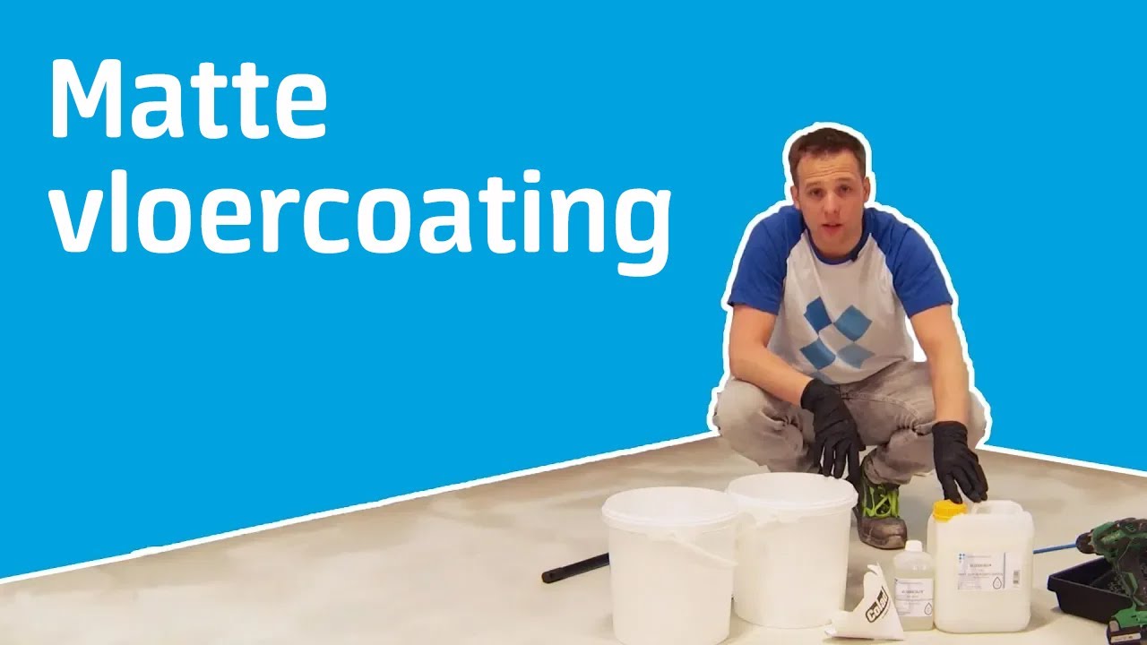 Epoxyvloer afwerken met matte vloercoating | DIY Tutorial