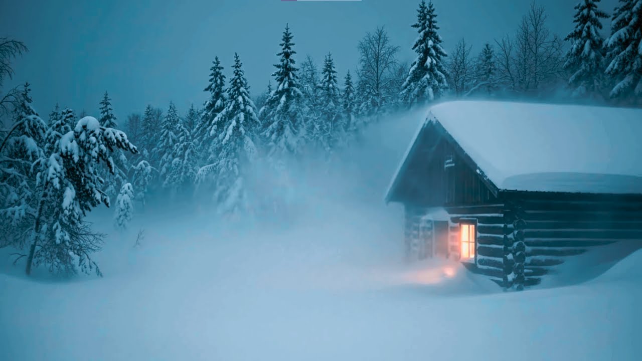 Deep Sleep Blizzard White Noise (10 Hours) ❄️ Howling Wind Sounds for Studying, Focus & Insomnia