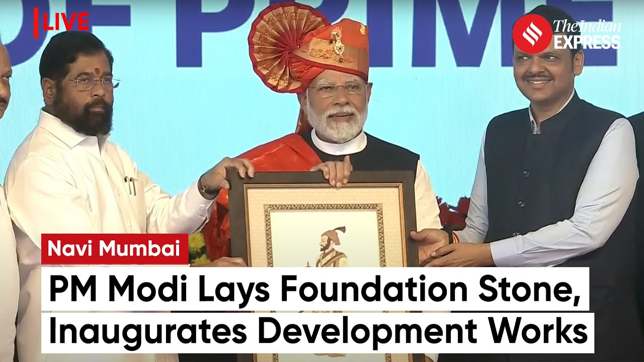 PM Modi Lays Foundation Stone, Inaugurates Development works at Navi Mumbai