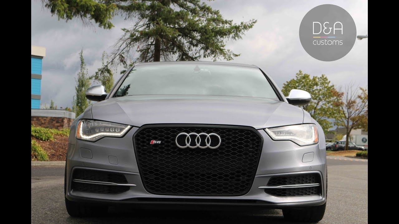 Audi S6 wrapped in 3M 1080 Brushed Steel by D&A Customs in Seattle | Tacoma