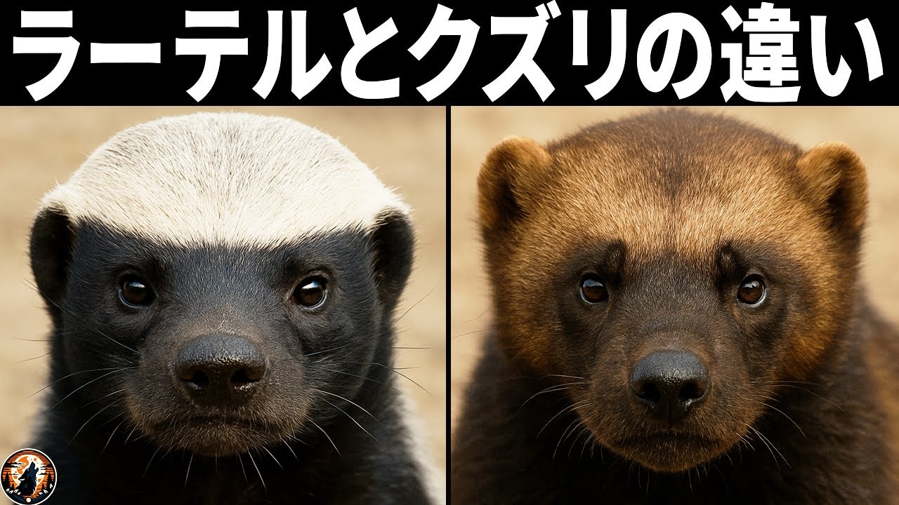 【9割が知らない真実&hellip;】同じイタチ科なのに真逆!? ラーテルとクズリの違い