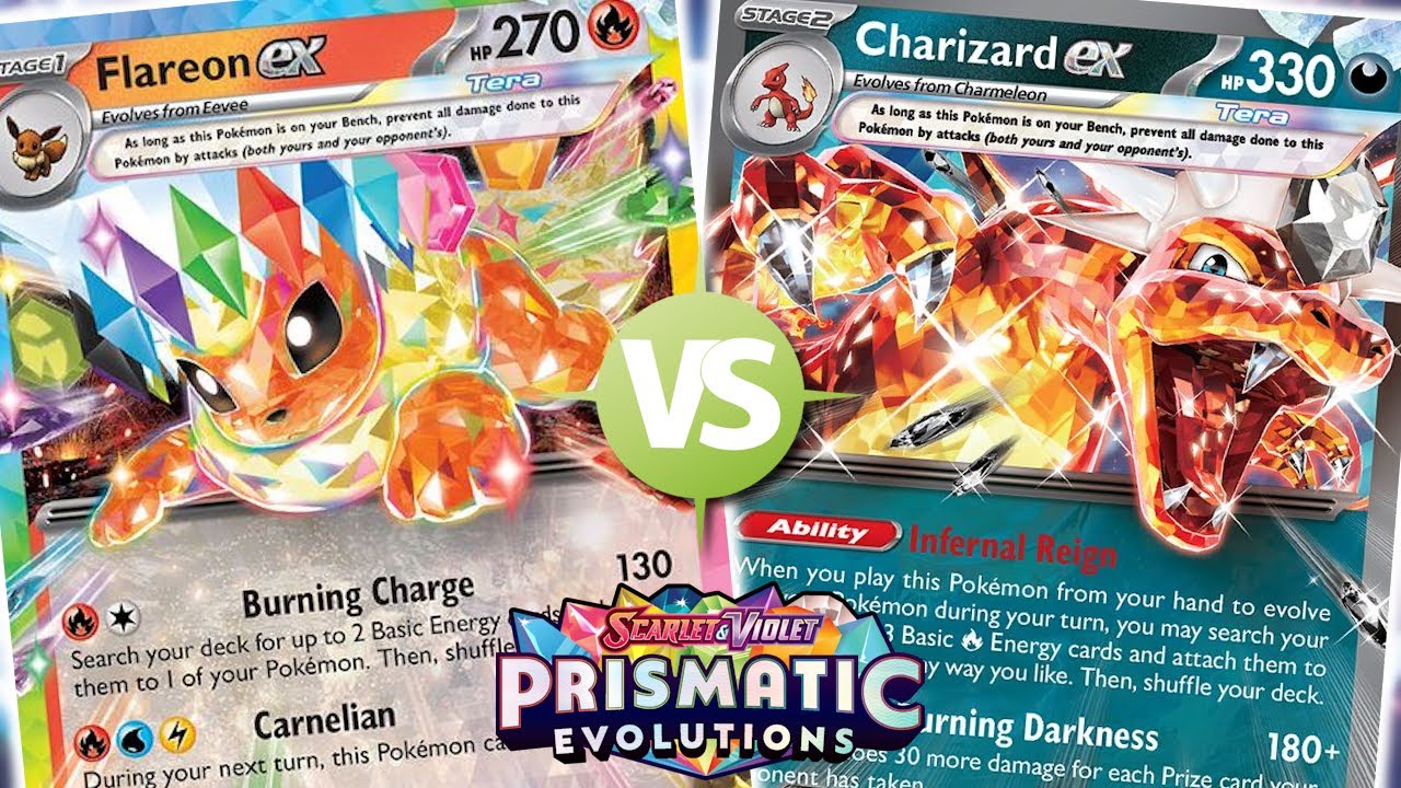 Flareon ex Box VS Charizard ex - Prismatic Evolutions