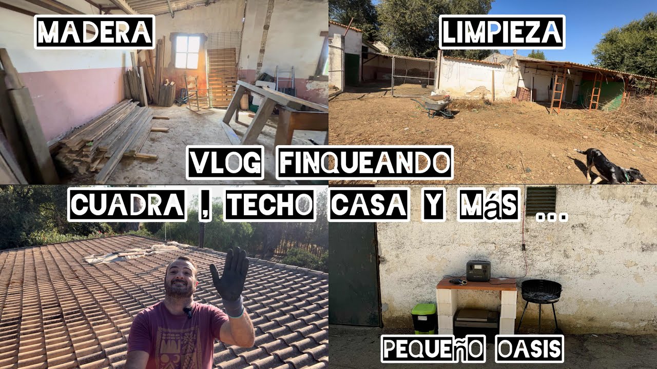 subo al TECHO de la CASA, CUADRA lista ,MADERAS dentro ,LIMPIEZA 