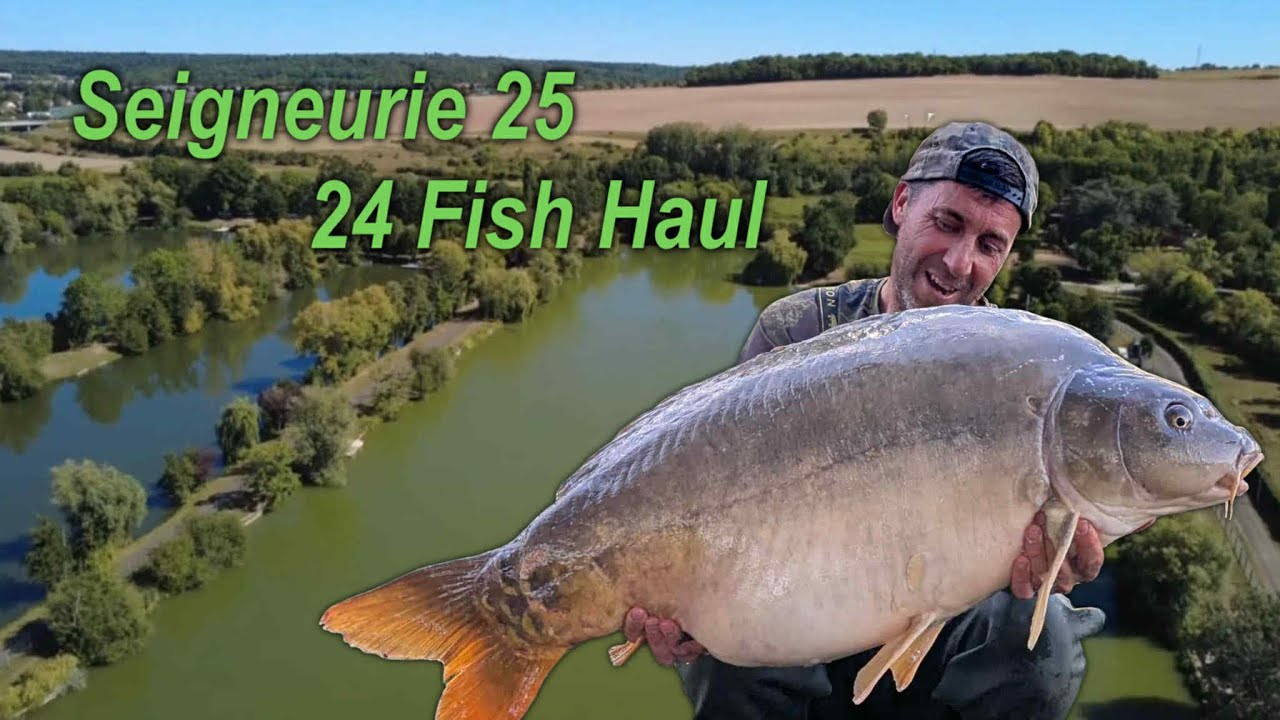 Seigneurie lake , France 2025 24 fish haul