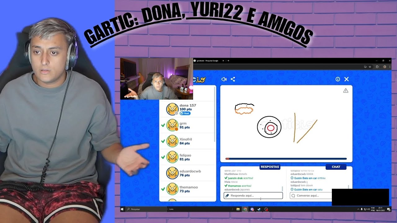 YURI22 E DONA NO GARTIC! – Você Não Vai Acreditar no Que Aconteceu! Melhor jogo de Gartic! 😱