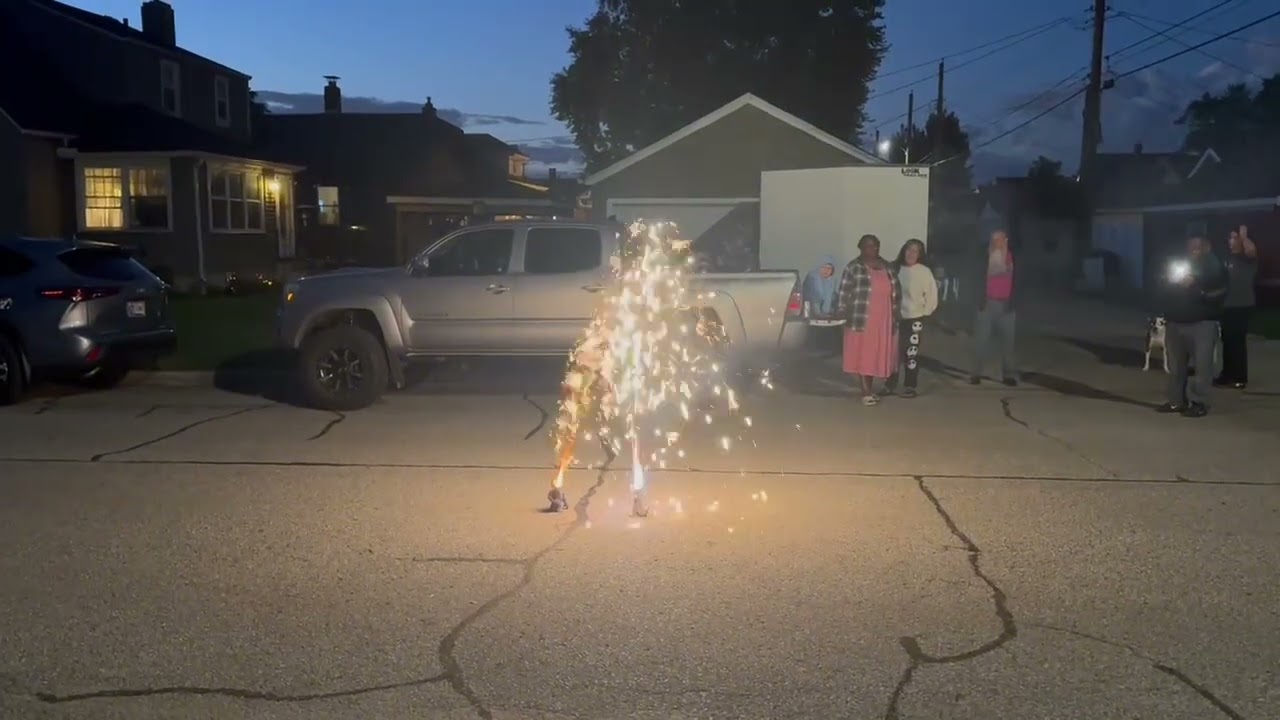Kong vs Godzilla fountain firework