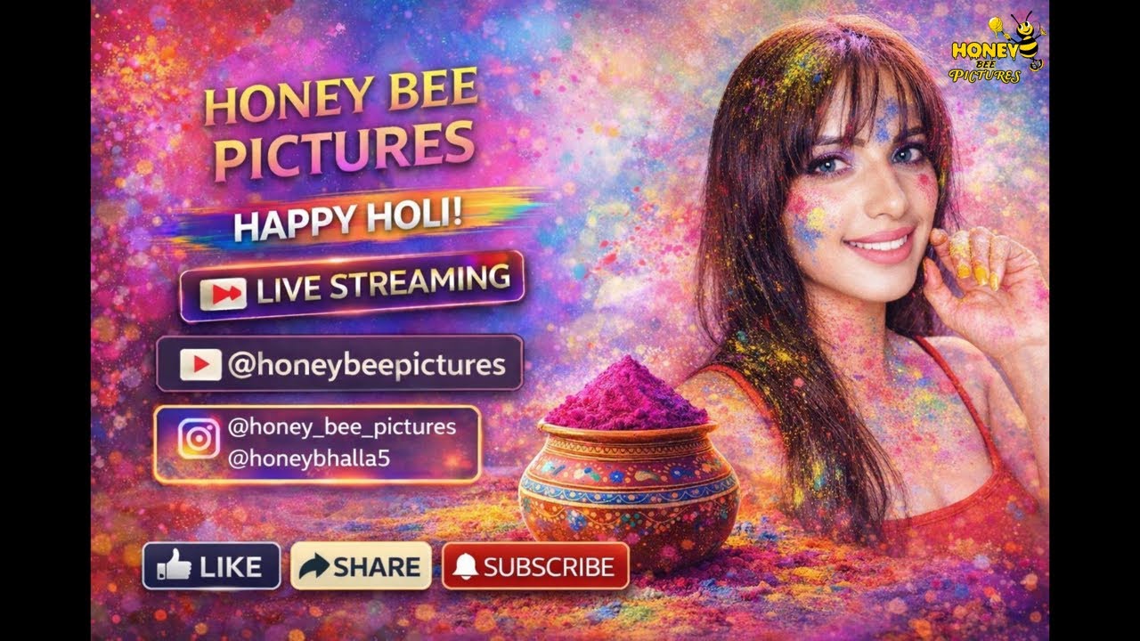 Live Chit Chat With Actress on Holi 💗 Honey Bee Pictures is live