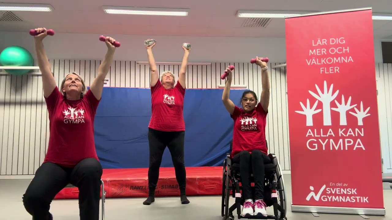 Träna hemma med Alla Kan Gympa del 7 - styrketräning med Bailá Bailá av Alvaro Estrella