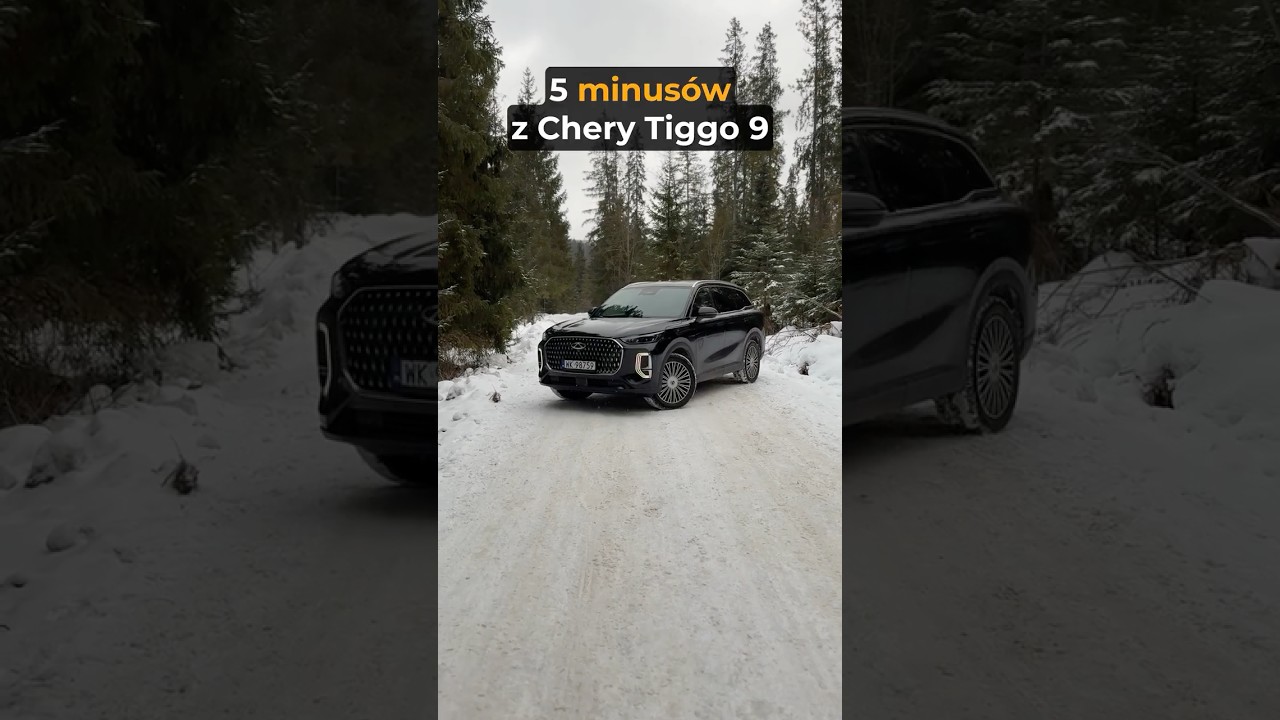 5 MINUSÓW - Chery TIGGO 9 PHEV Prestige 428 KM (2026) | 