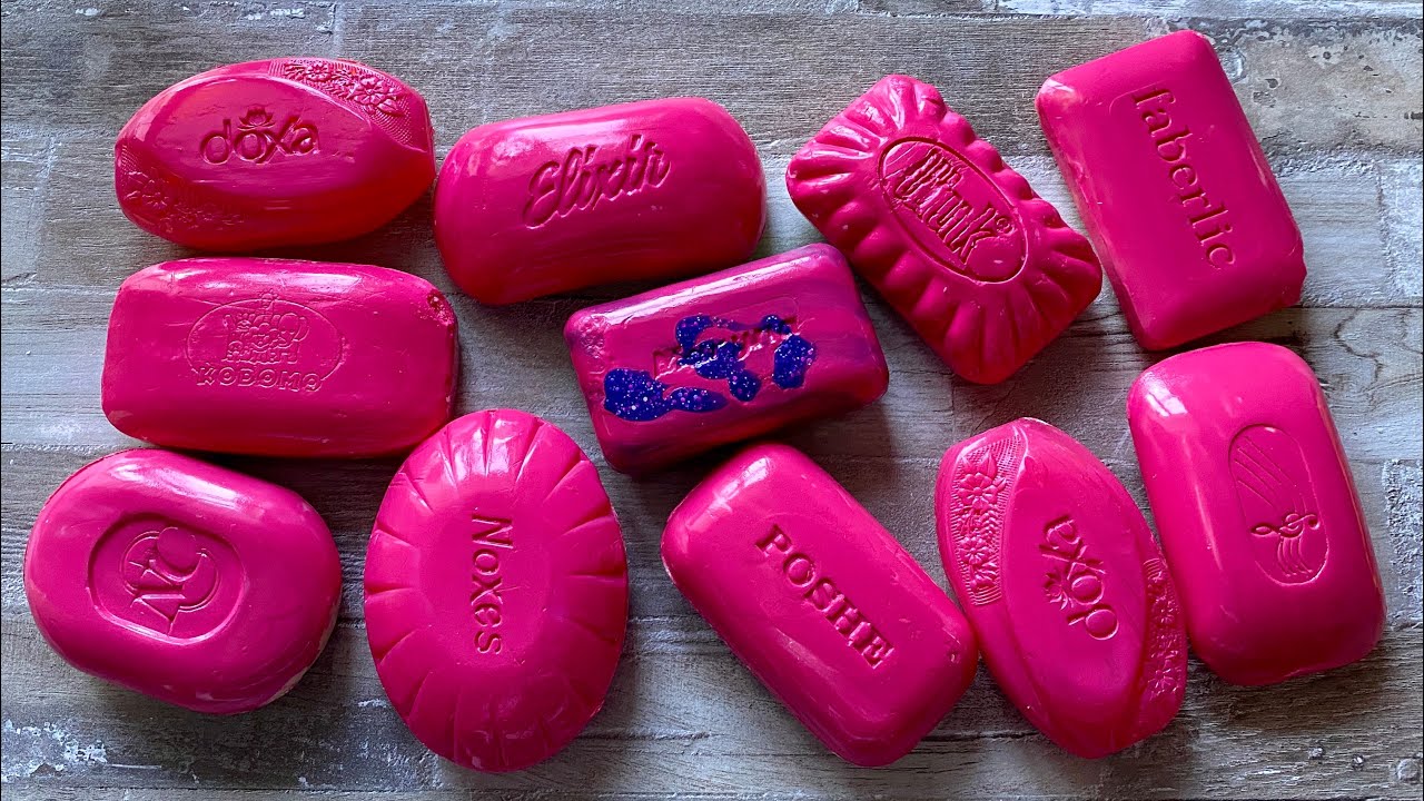 ASMR SOAP| Cutting colored soaр | Soap Carving| Резка крашенного мыла