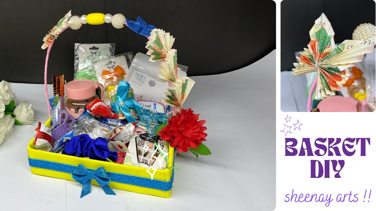 Beautiful Gift Basket DIY 🎁 | Easy Handmade Basket Decoration | Sheenay Arts