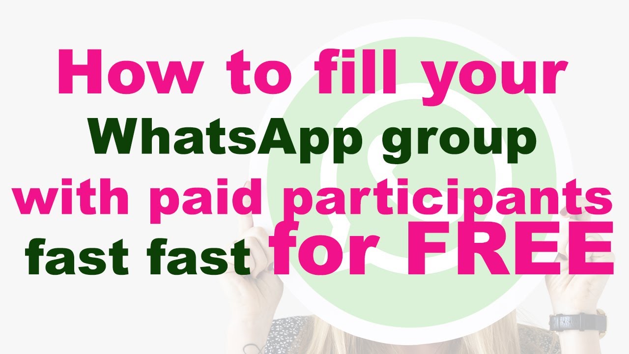 How to fill your WhatsApp group with paid participants for free