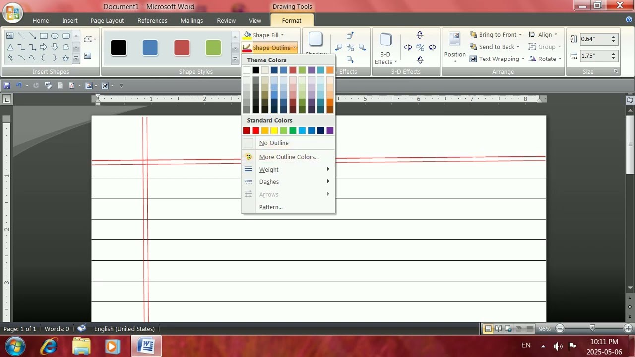 How to Make Notebook Paper in MS Word ||Word Me Notebook Paper Kaise Banaye