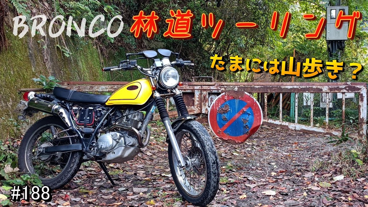 【BRONCO 林道ツーリング】ゲートの先は自分の足で？