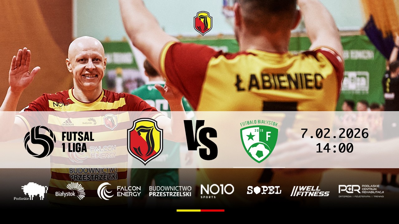 Futsal 1 Liga - 14. Kolejka Jagiellonia Białystok - Futbalo Białystok