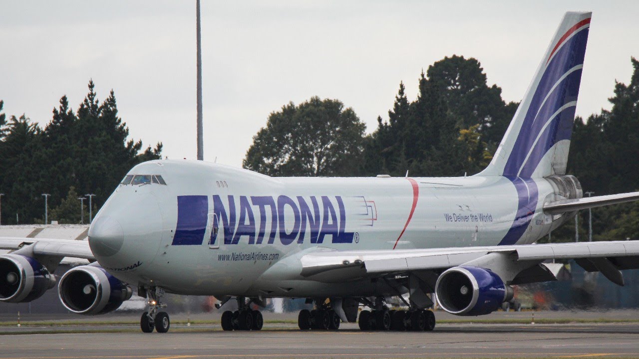 (RARE!) National Airlines 747‑446F Powerful Departure from Christchurch Airport (CHC/NZCH)!