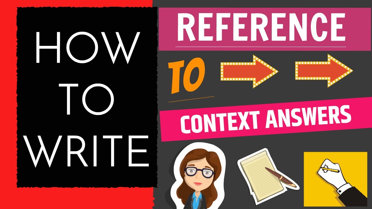 Reference to Context Answers writing in English | Easy Tips