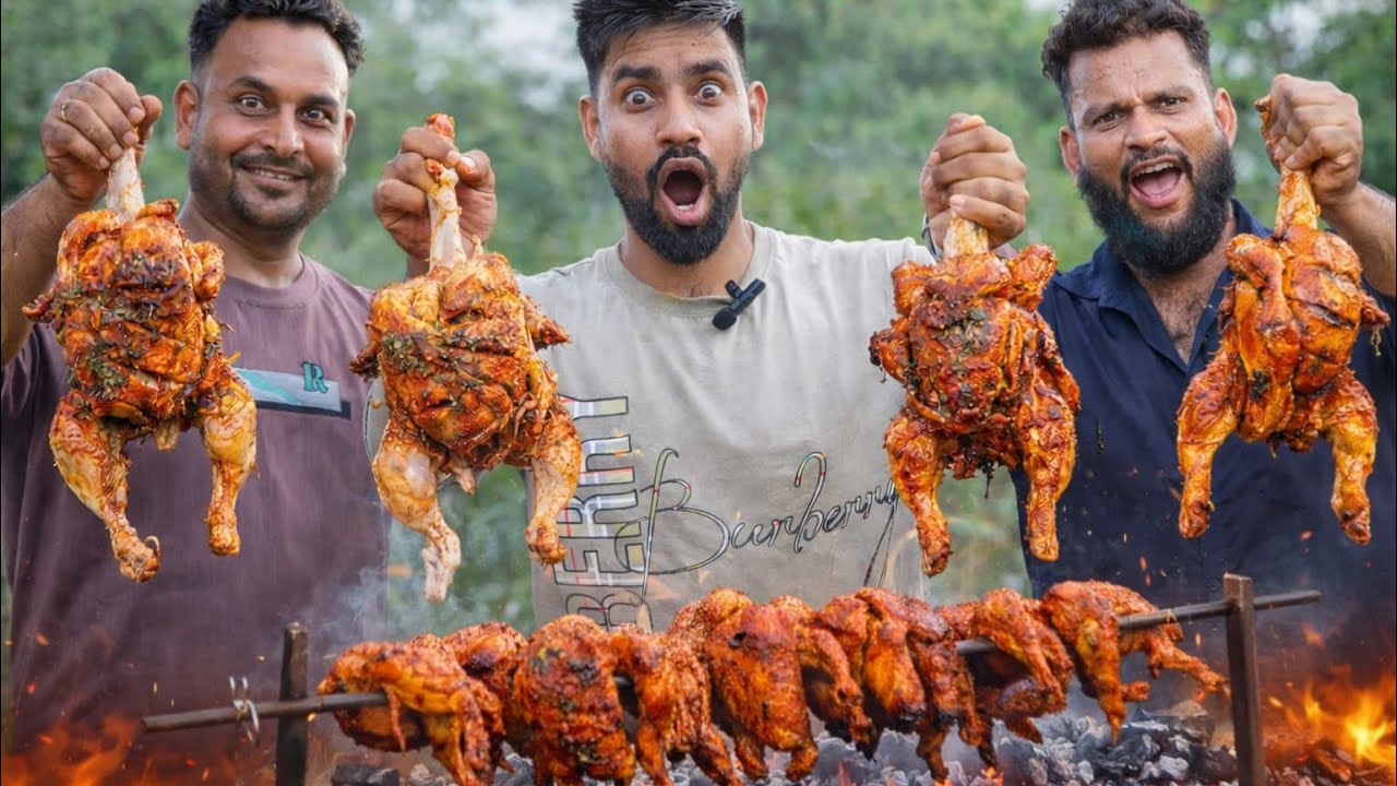 Full Chicken Roast in Village Style 🔥 | Whole Free Range Chicken Recipe | Desi Cooking