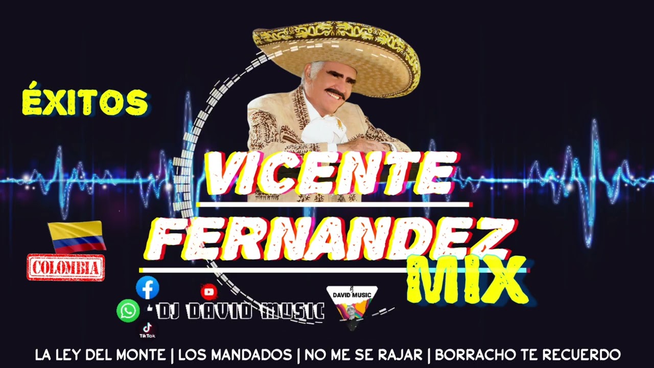🔥Vicente Fernández 👑| MiX Edición 2025 ✘ Intro Oficial Dj David Music [ Éxitos Populares ]🎶
