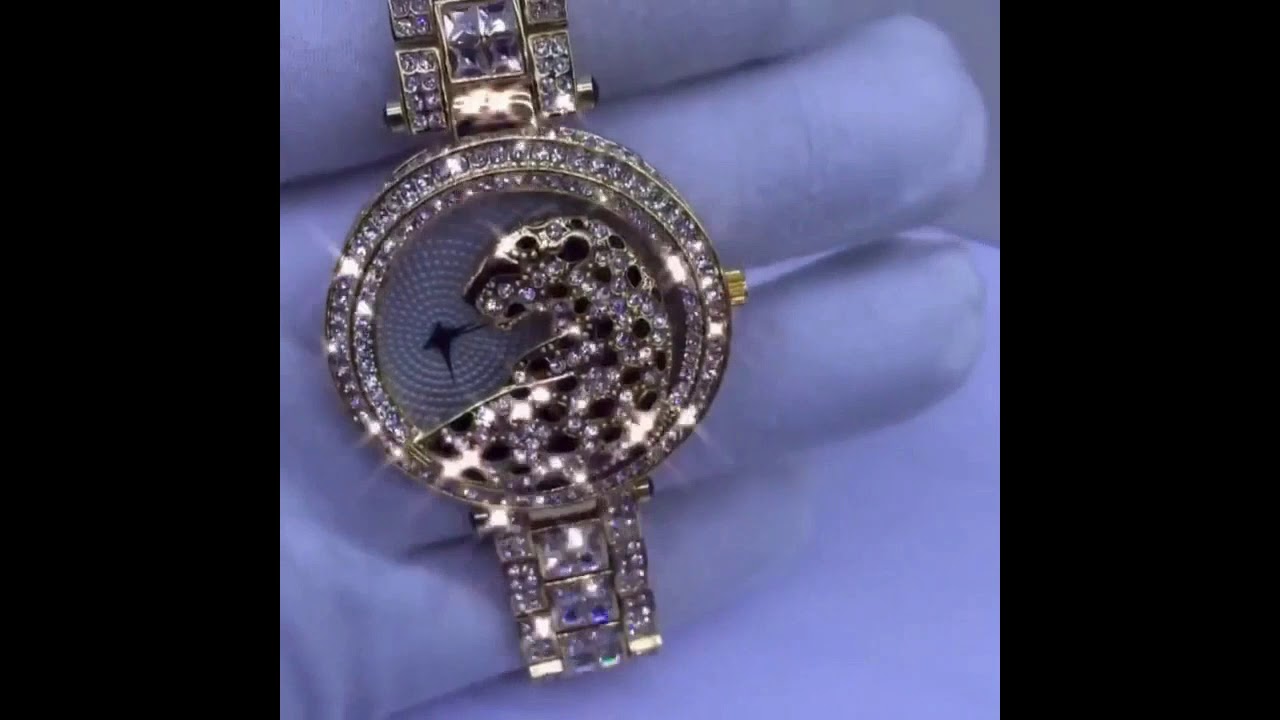 18K GOLD PLATED LUXURY LEOPARD WATCH 2