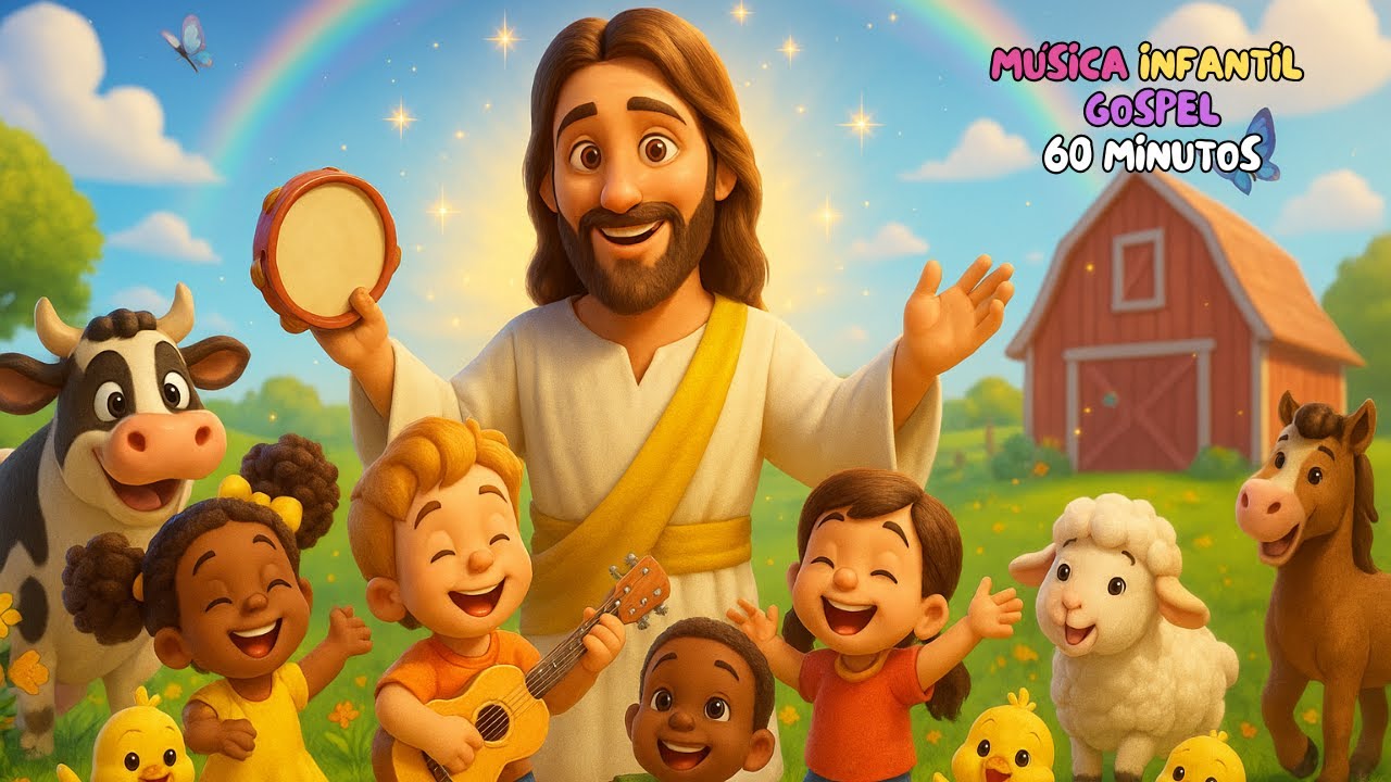 Uma Aventura de Jesus na Fazendinha  | Coletânea de Música Infantil Gospel | Louvor Infantil