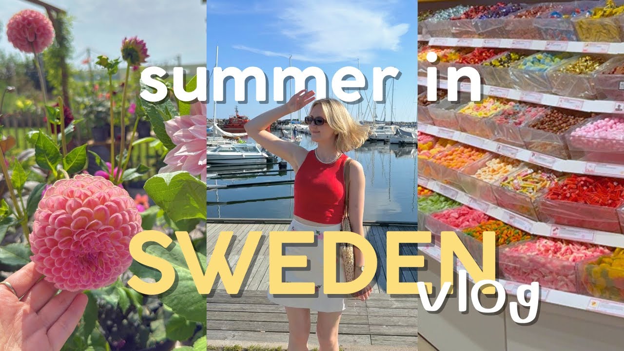 SWEDEN VLOG 🌼 Countryside, Candy, Small Town and Beaches 🌳🏖