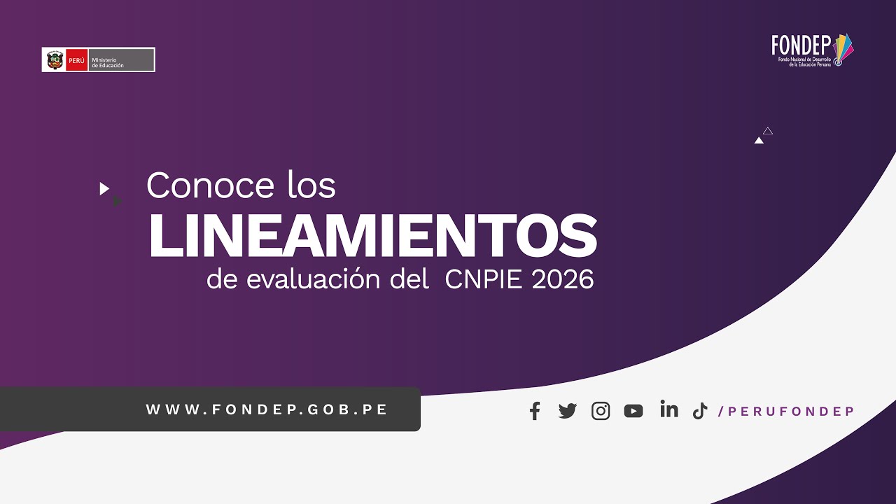 WEBINAR I Lineamientos de evaluación de CNPIE 2026