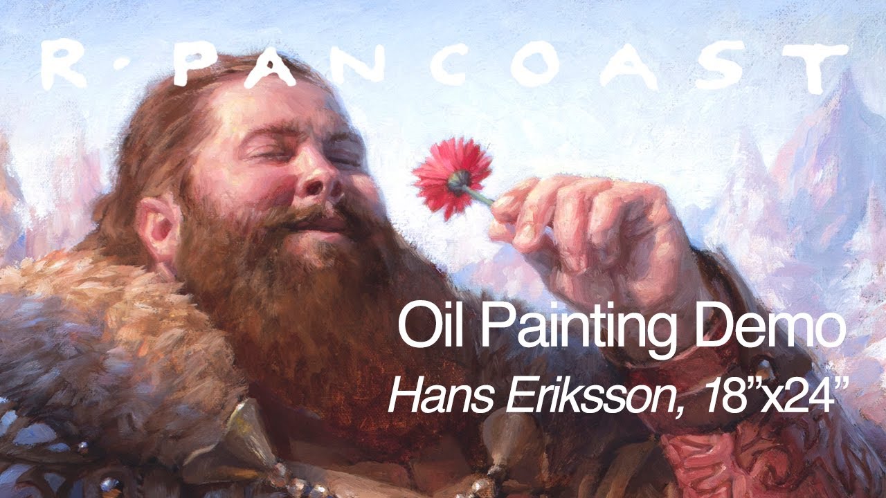 Hans Eriksson (Mtg Card Illustration) oil on canvas 18