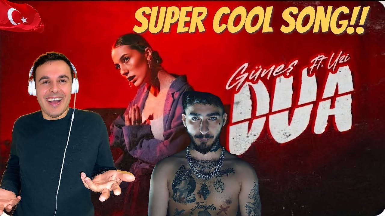 Italian Reaction 🇹🇷 Güneş ft. Uzi - Dua (Официальное видео)