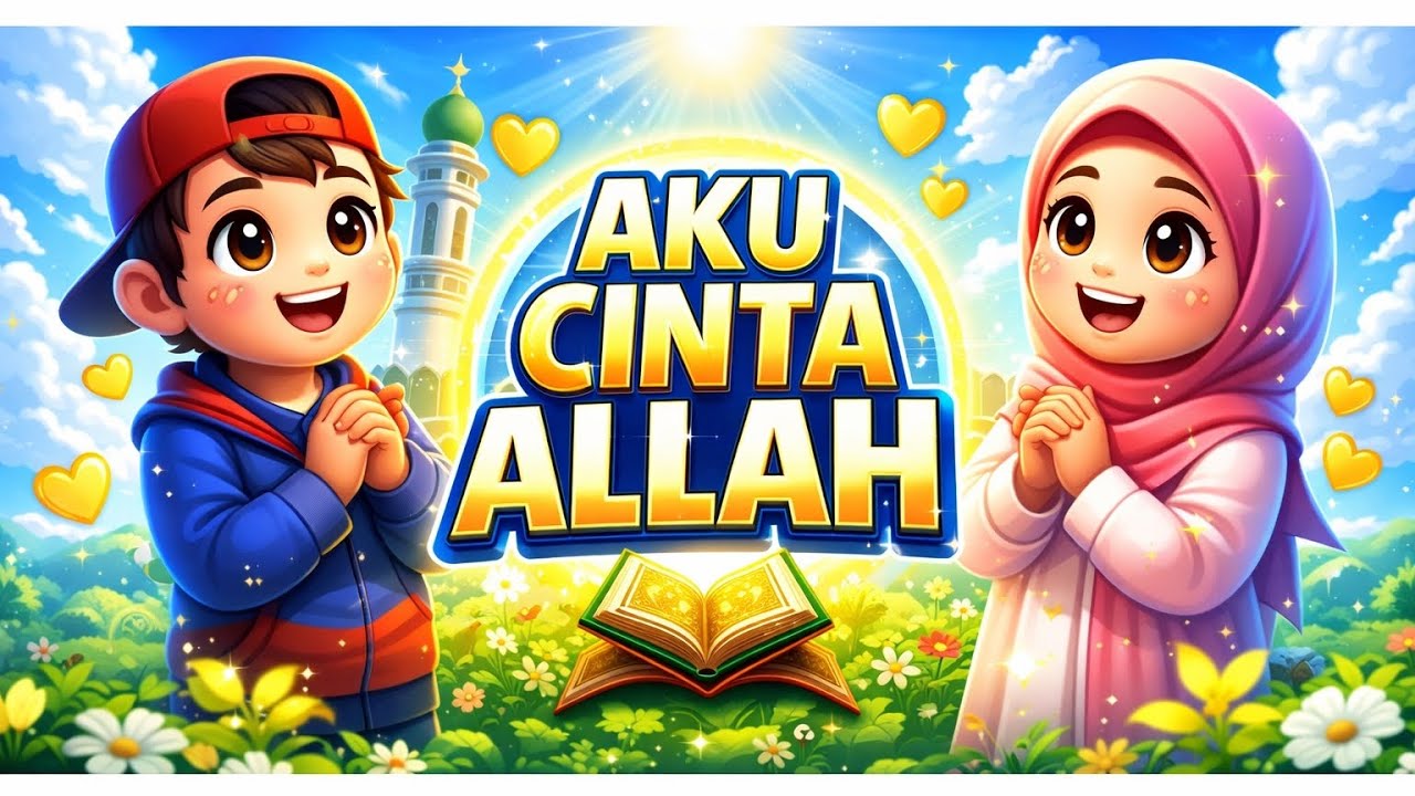 Aku Cinta Allah ❤️ | Lagu Anak Islami Ceria | Bidzar & Hana