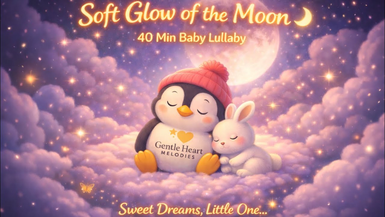 Soft Glow of the Moon 🌙 40 Minutes Instrumental Lullaby | Gentle Sleep Music