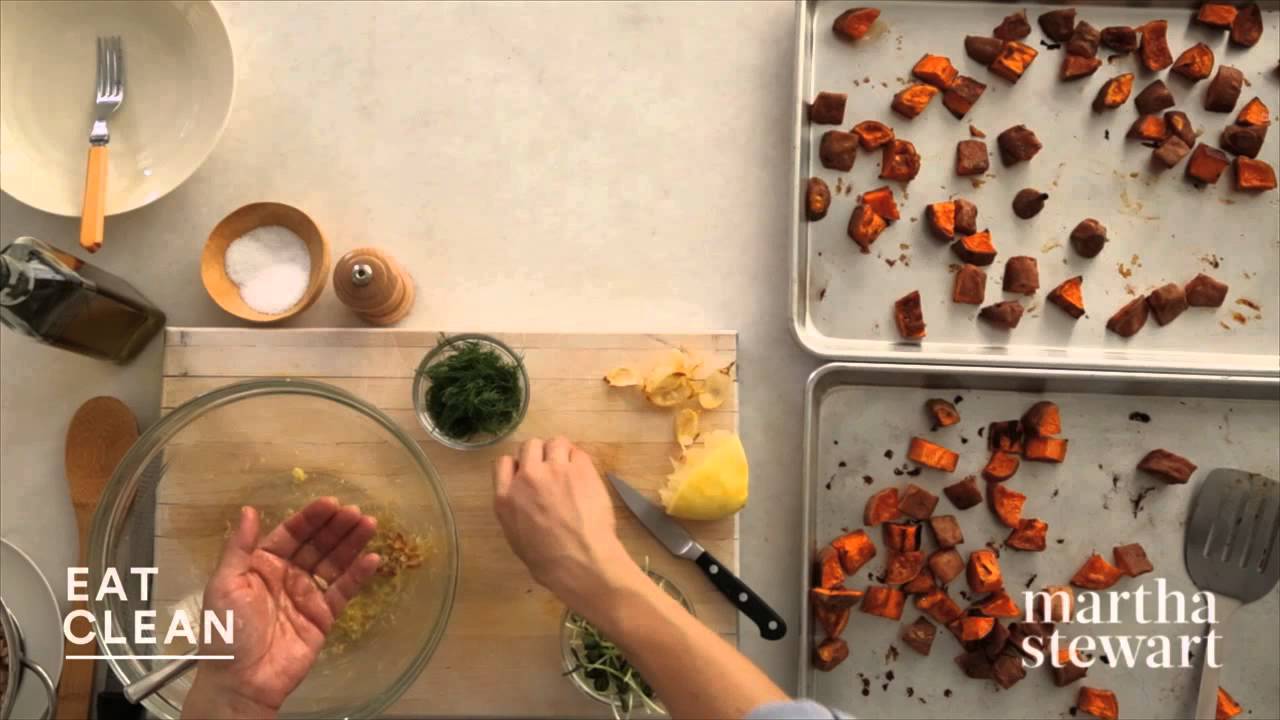 Roasted Sweet Potato and Farro Salad - Eat Clean with Shira Bocar