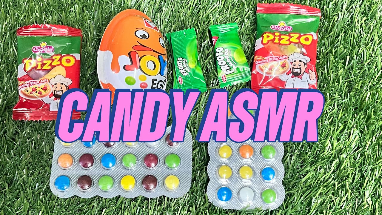 🍭Candy ASMR |~Toy Eggs And Gummy Pizza🍕Yummy Sweets