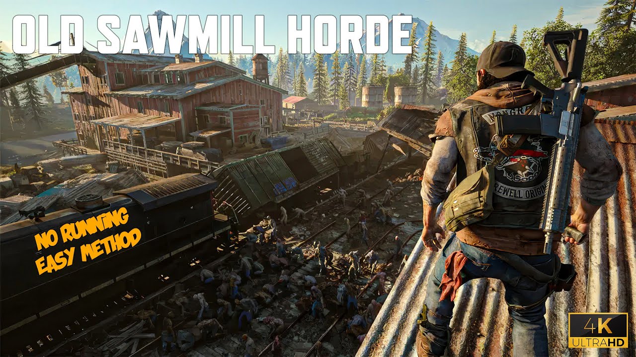 Days Gone: Easy No Running Method for Sawmill Horde #daysgone #daysgonehorde