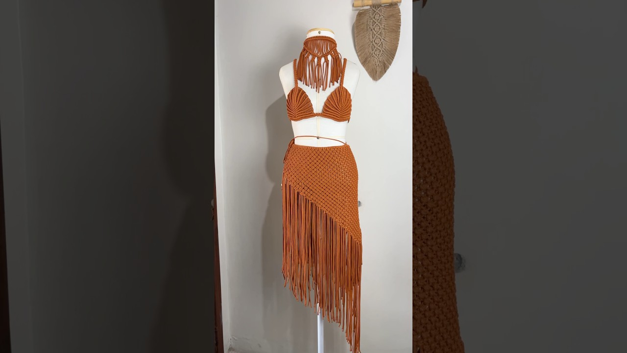 O look dos sonhos ✨🧡 #producao #handmade #macrame #foryou #modasustentavel #topmacrame #aesthetic