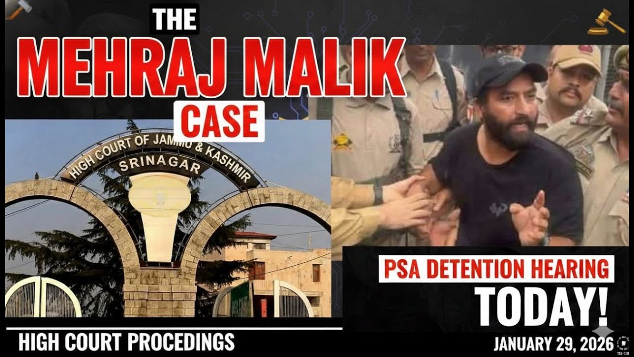 Big Update on MLA Mehraj Malik's PSA case; Judgment delayed as ...