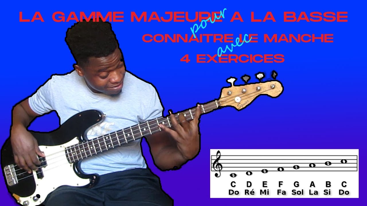 Tuto basse débutant [Gamme basse 4 cordes] basse