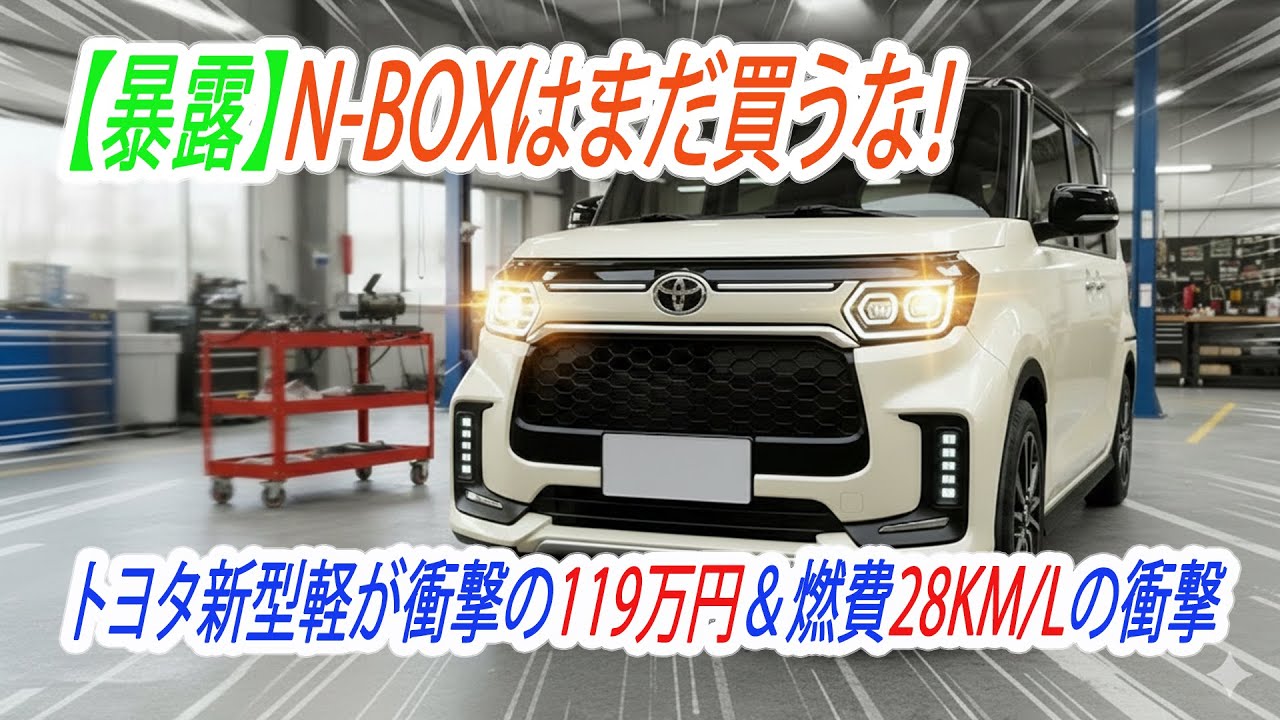 【暴露】N-BOXはまだ買うな！トヨタ新型軽が衝撃の119万円＆燃費28km/Lの衝撃 | Cream News