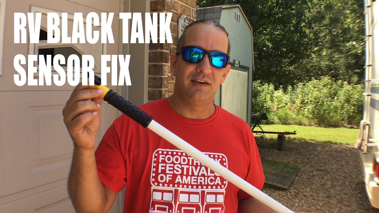 HOW TO CLEAN YOUR RV BLACK TANK SENSORS | Camco Swivel Stik Review | RV DIY