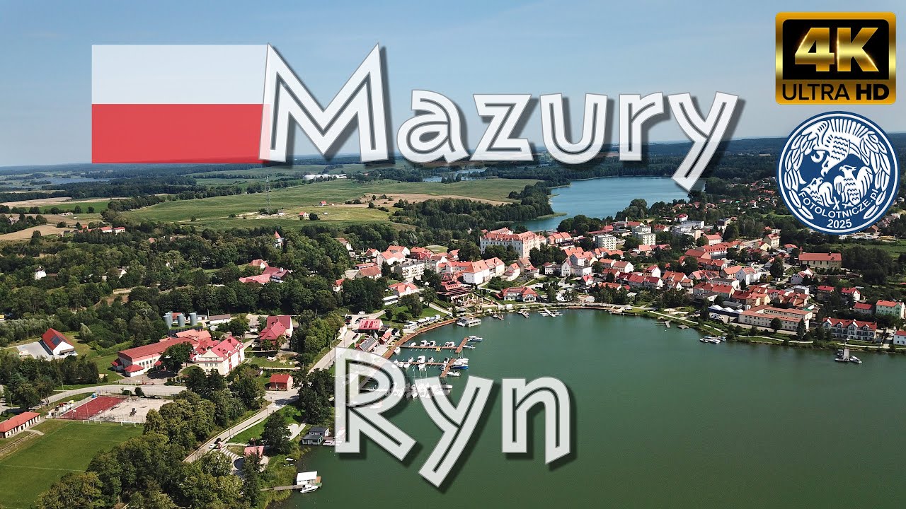 🇵🇱 Mazury 2025. Ryn - Hotel Zamek Ryn (dron 4K)