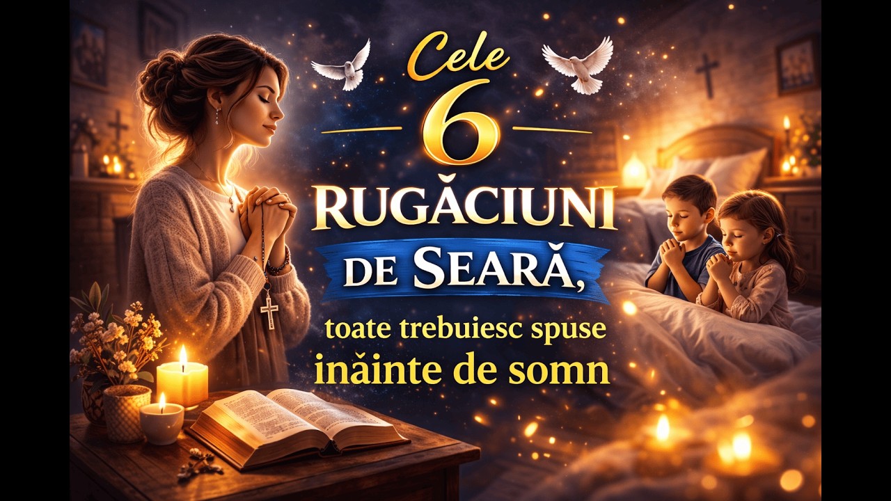 Cele 6 Rugăciuni de Seară, toate trebuiesc spuse înainte de somn.