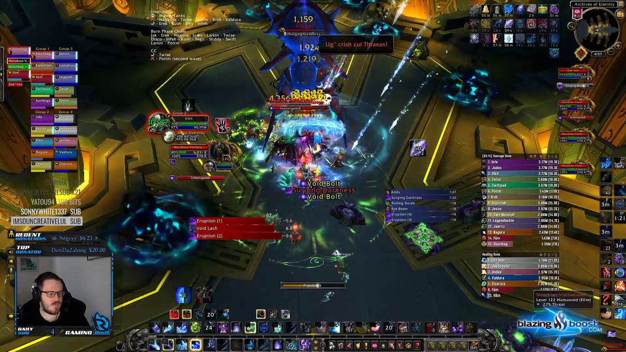 Future vs Mythic Zek'voz - Frost Mage PoV