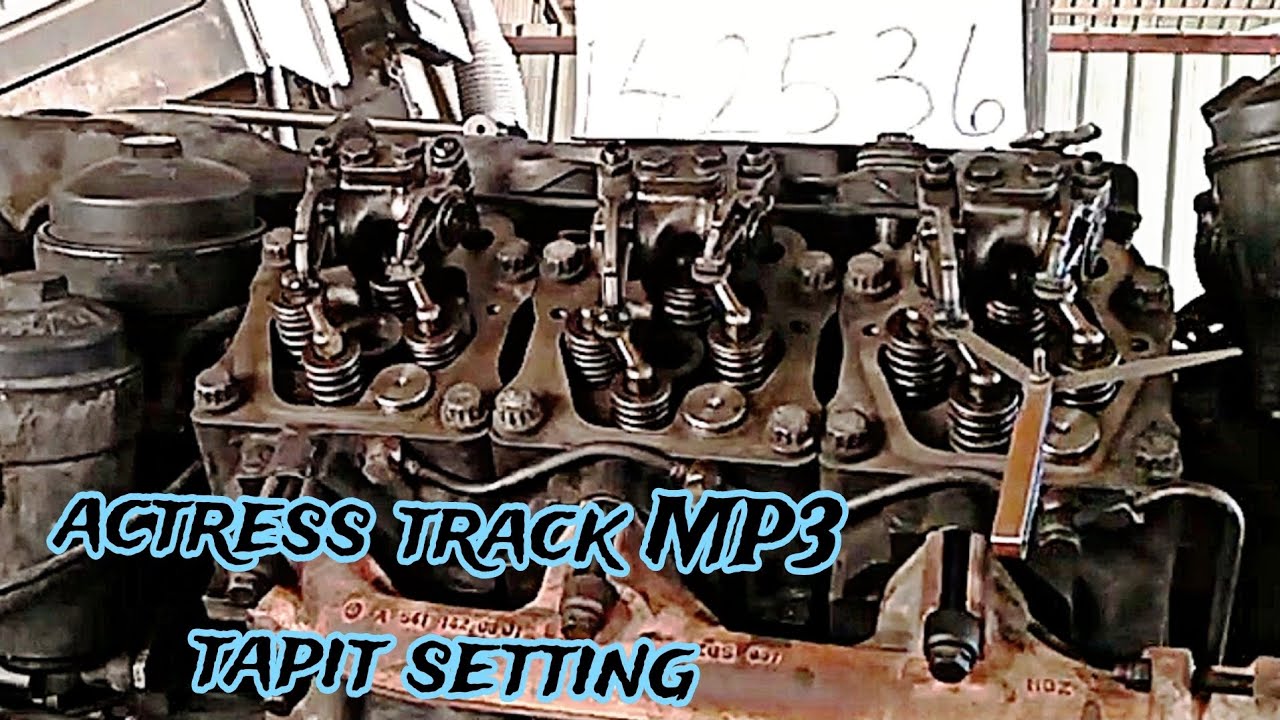 Actros truck MP3 6 cylinder engine tappet setting- 18-44 Truck Mercedes Benz MP3 tappet exhaust