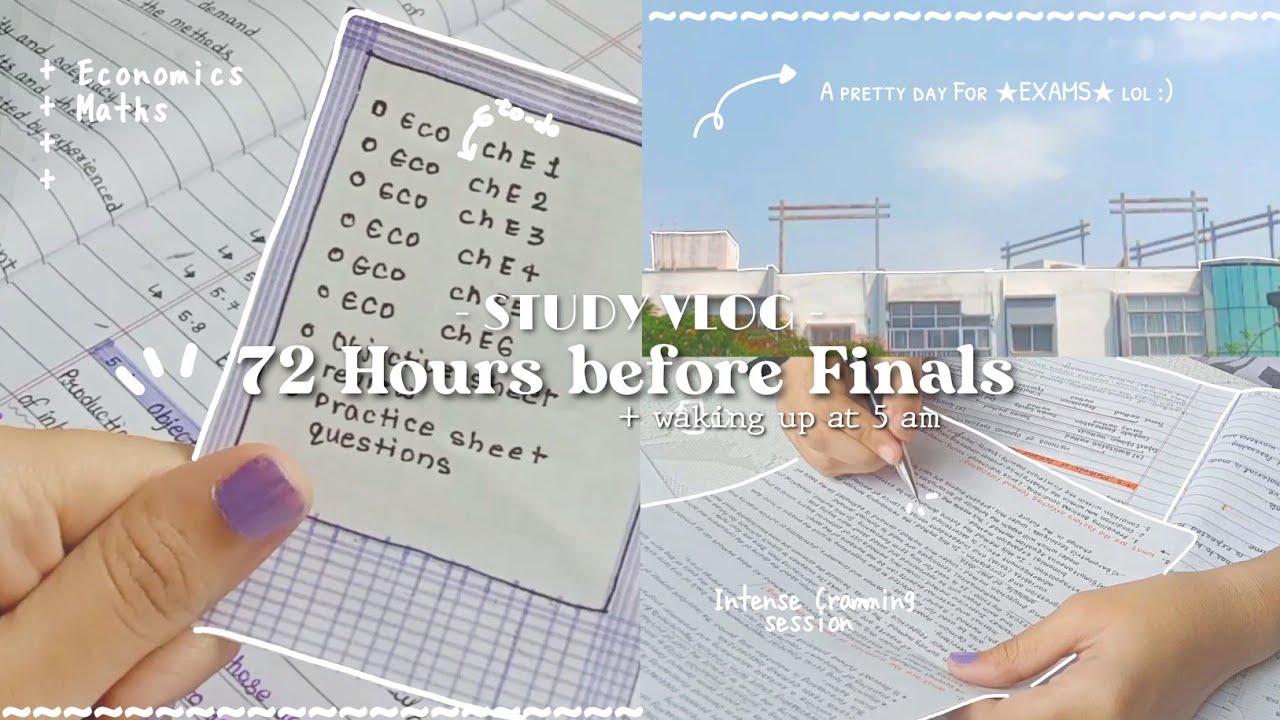 Finals Vlog ☁️ Waking up at 5 am, cramming session, motivation, lots of writing, study vlog