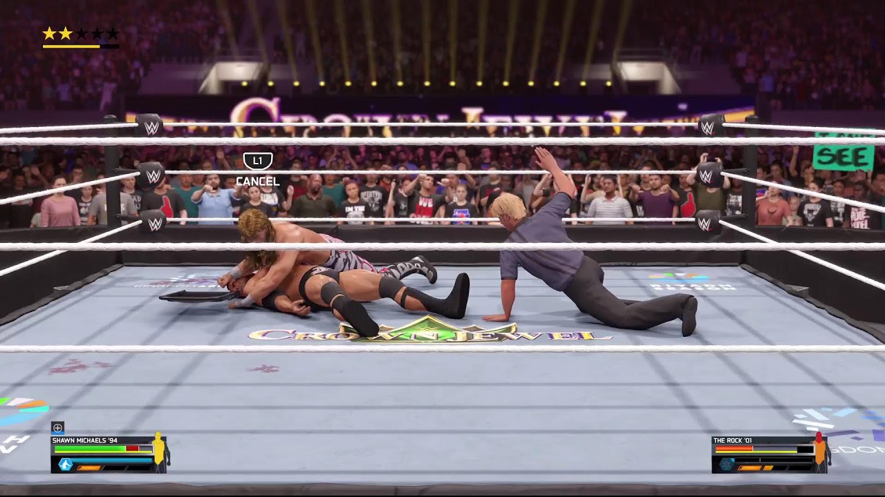 Shawn Michaels vs The Rock WWE2K25YT Gameplay