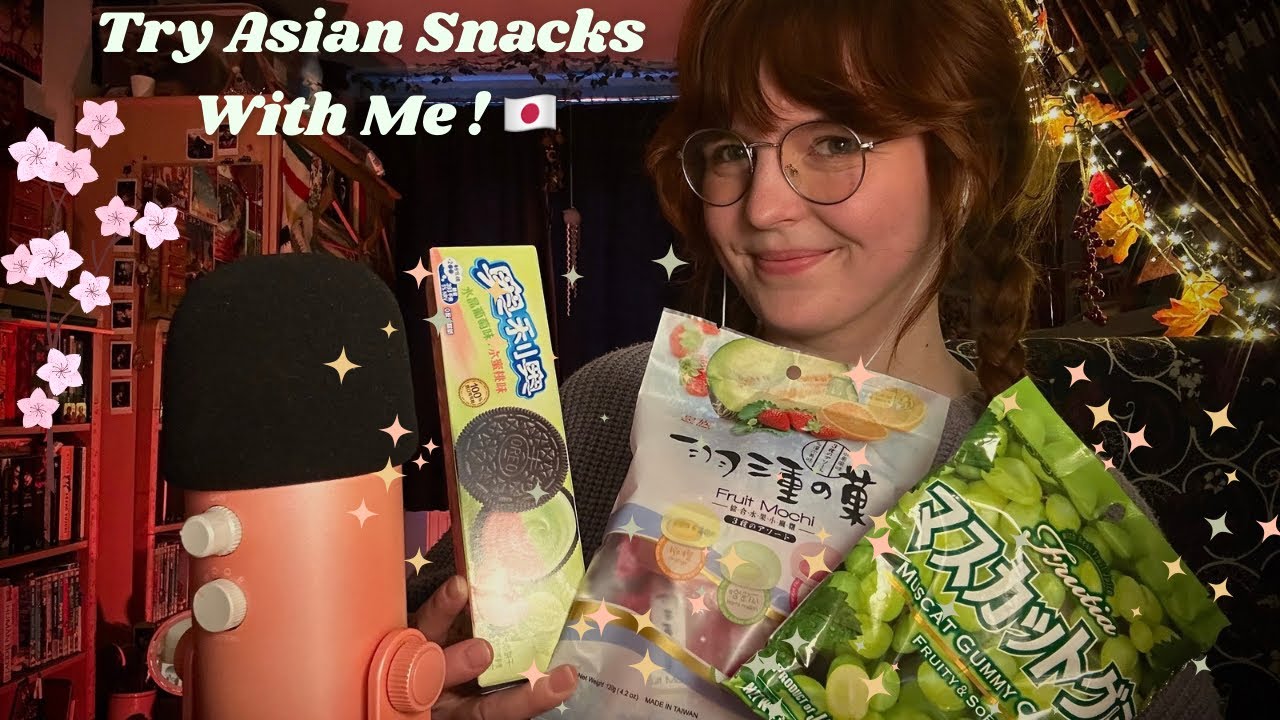 Asian Snacks Mukbang ASMR 🇯🇵 Eating sounds + mouth noises